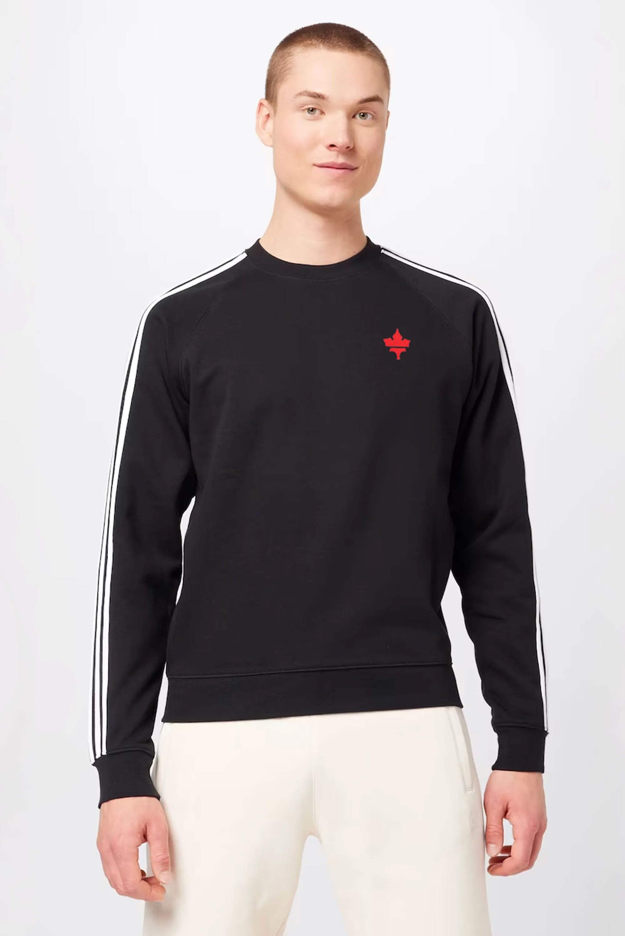 Polo Republica Men's Maple Leaf Embroidered Terry Sweat Shirt