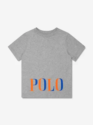 Ralph Lauren Boys Polo Logo T-Shirt in Grey