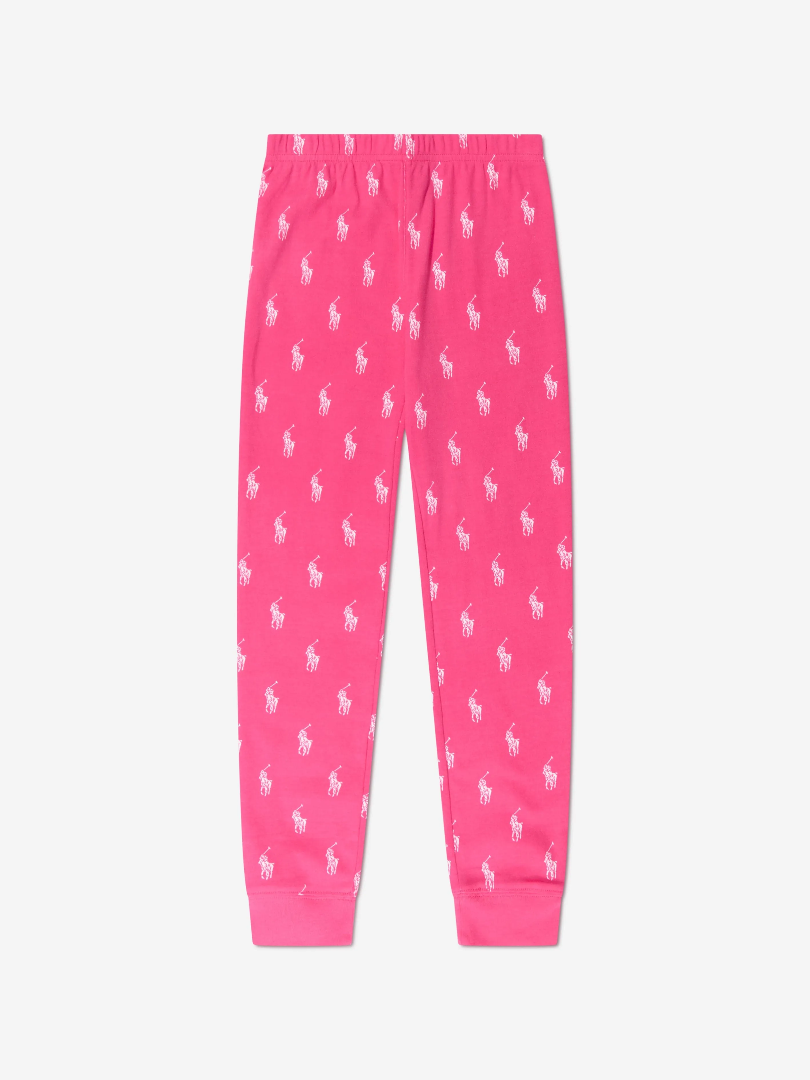 Ralph Lauren Girls Logo Pyjama Set in Pink