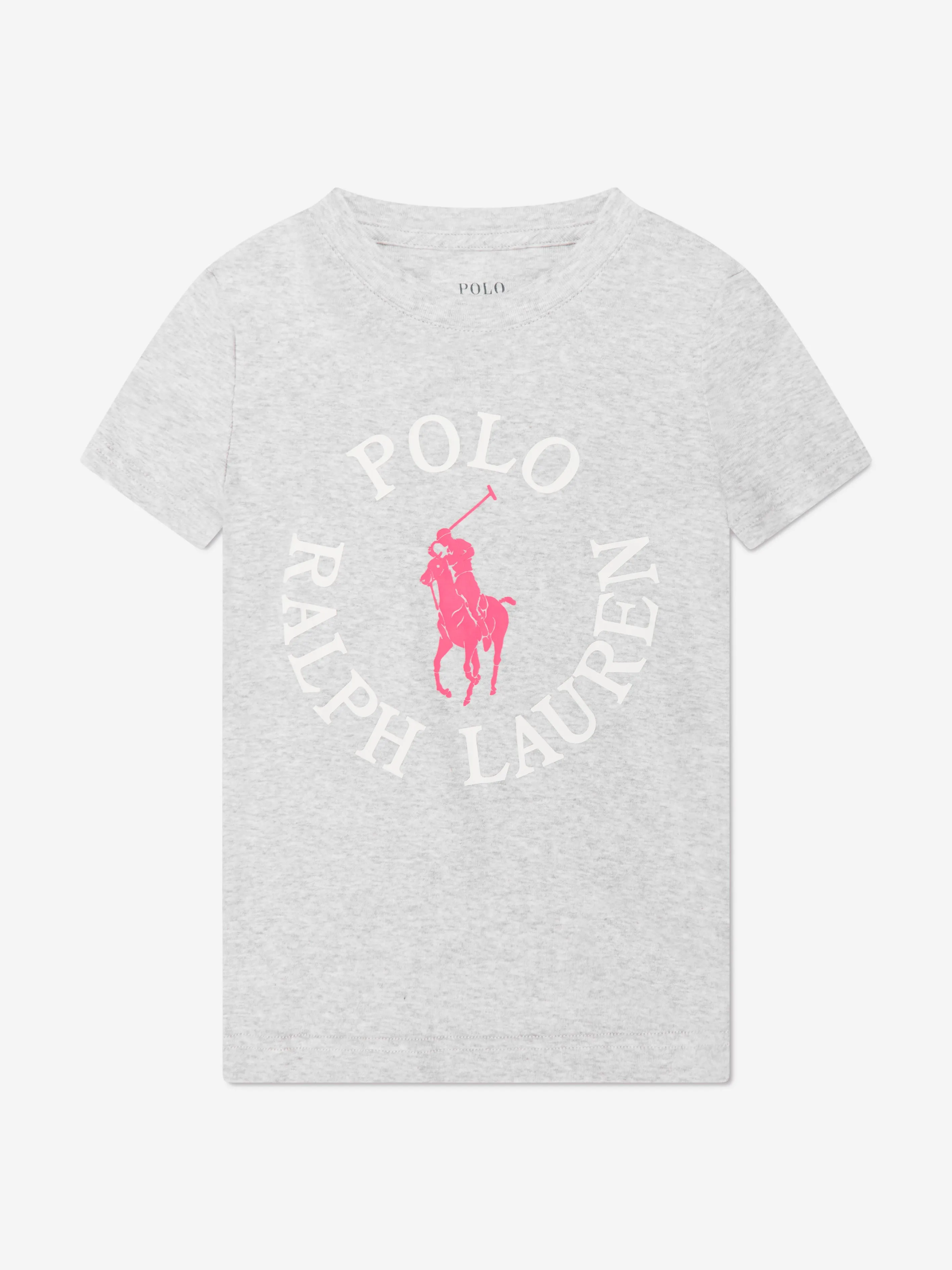 Ralph Lauren Girls Logo Pyjama Set in Pink