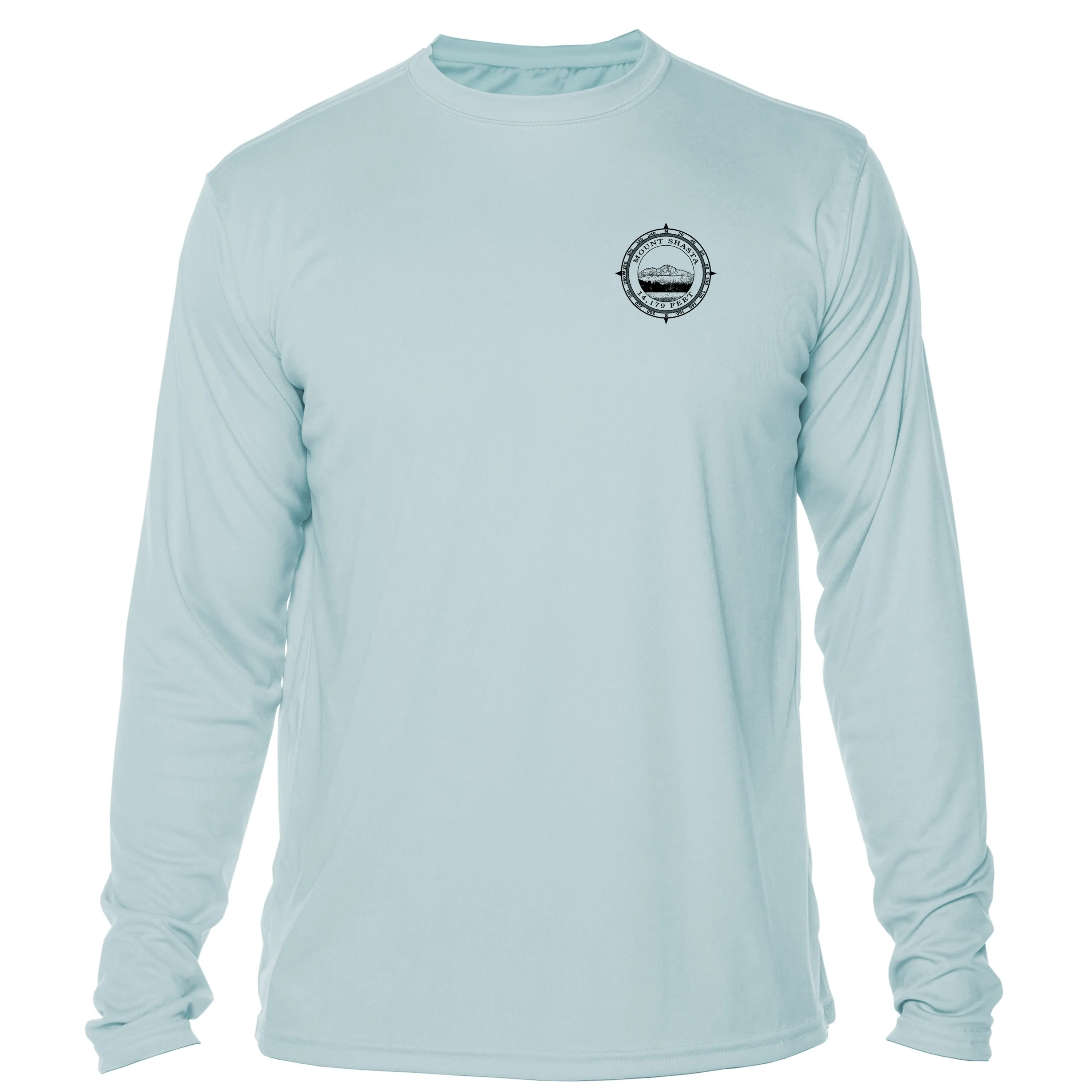 Retro Compass Mount Shasta Microfiber Long Sleeve T-Shirt