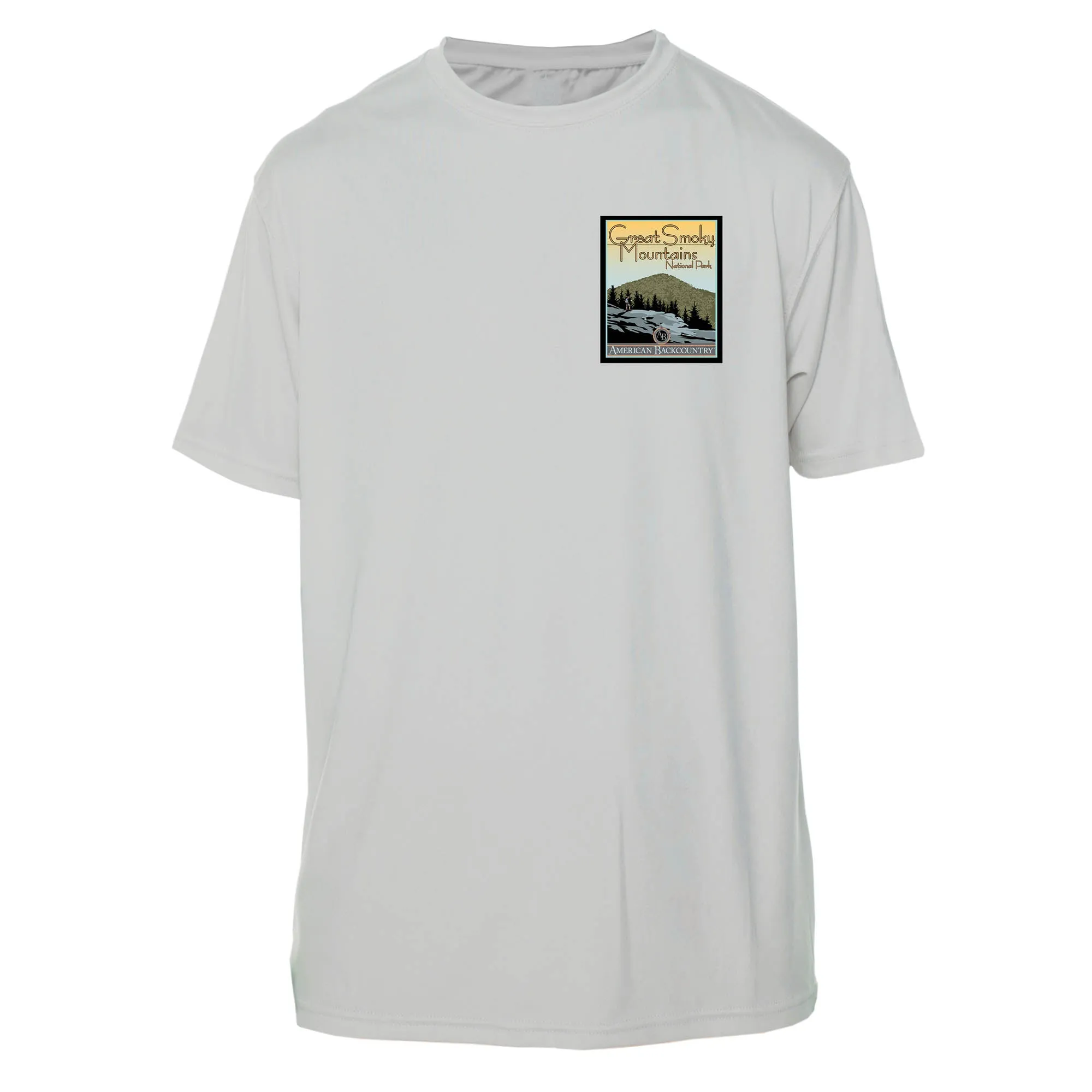 Smoky Mountain National Park Vintage Destinations Short Sleeve Microfiber Men's T-Shirt