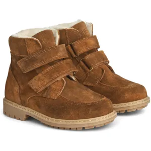 Stewie Tex Velcro Artisan Suede - bark brown