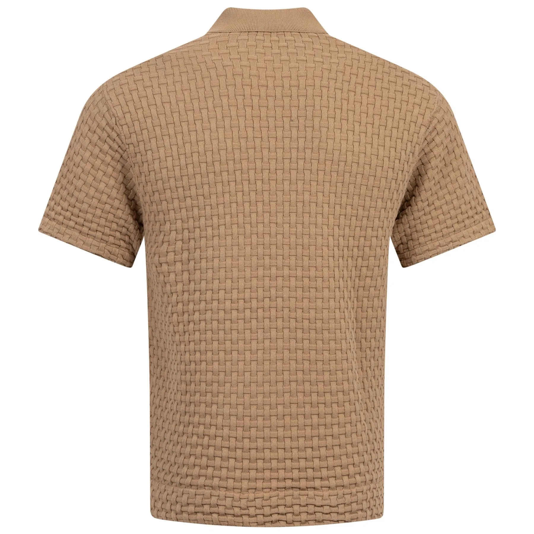 Theo Sweater Polo Tan - AW24