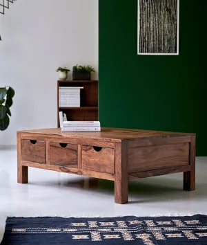 Timaru Coffee Table With Six Drawers