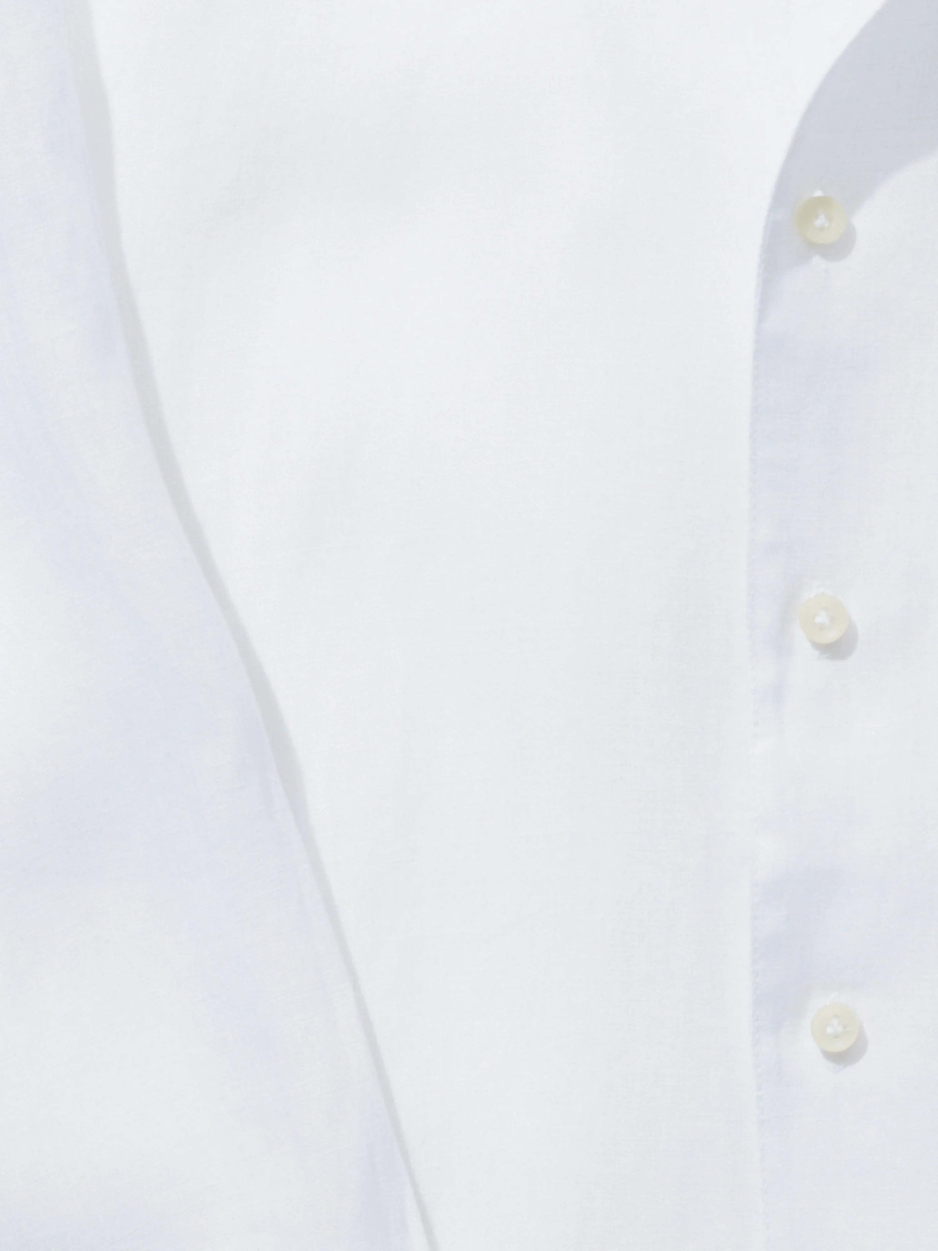 White One Piece Linen Shirt