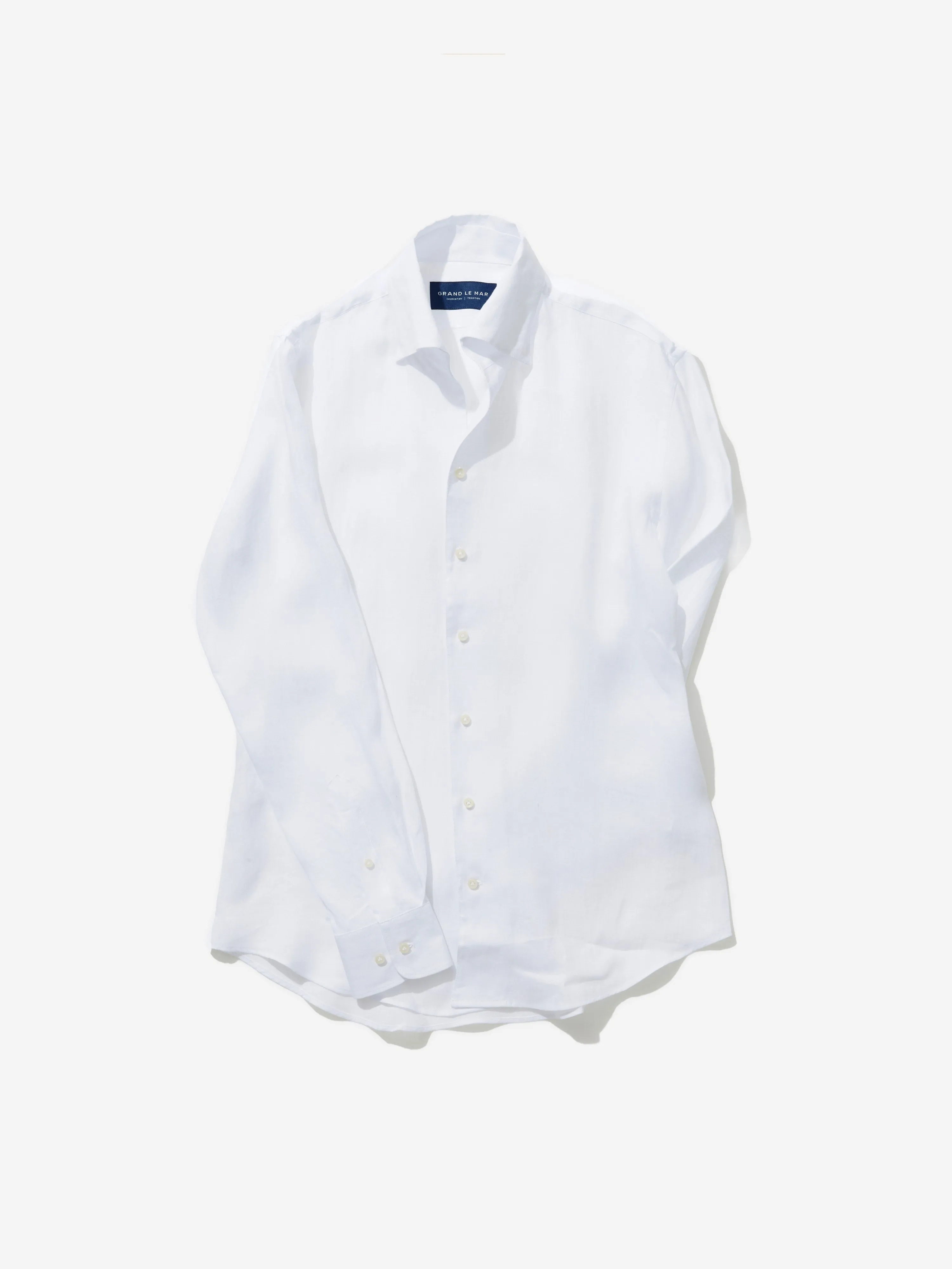 White One Piece Linen Shirt