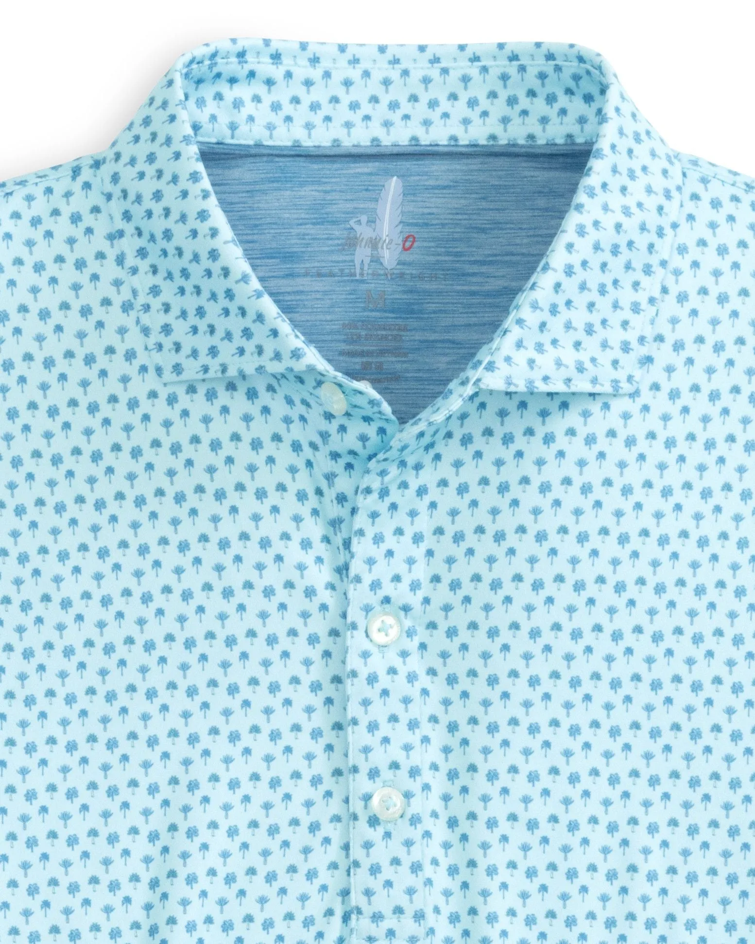 Woods Printed Performance Polo - Riviera