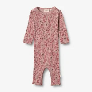 Wool Jumpsuit Gatherings | Baby - cherry flowers