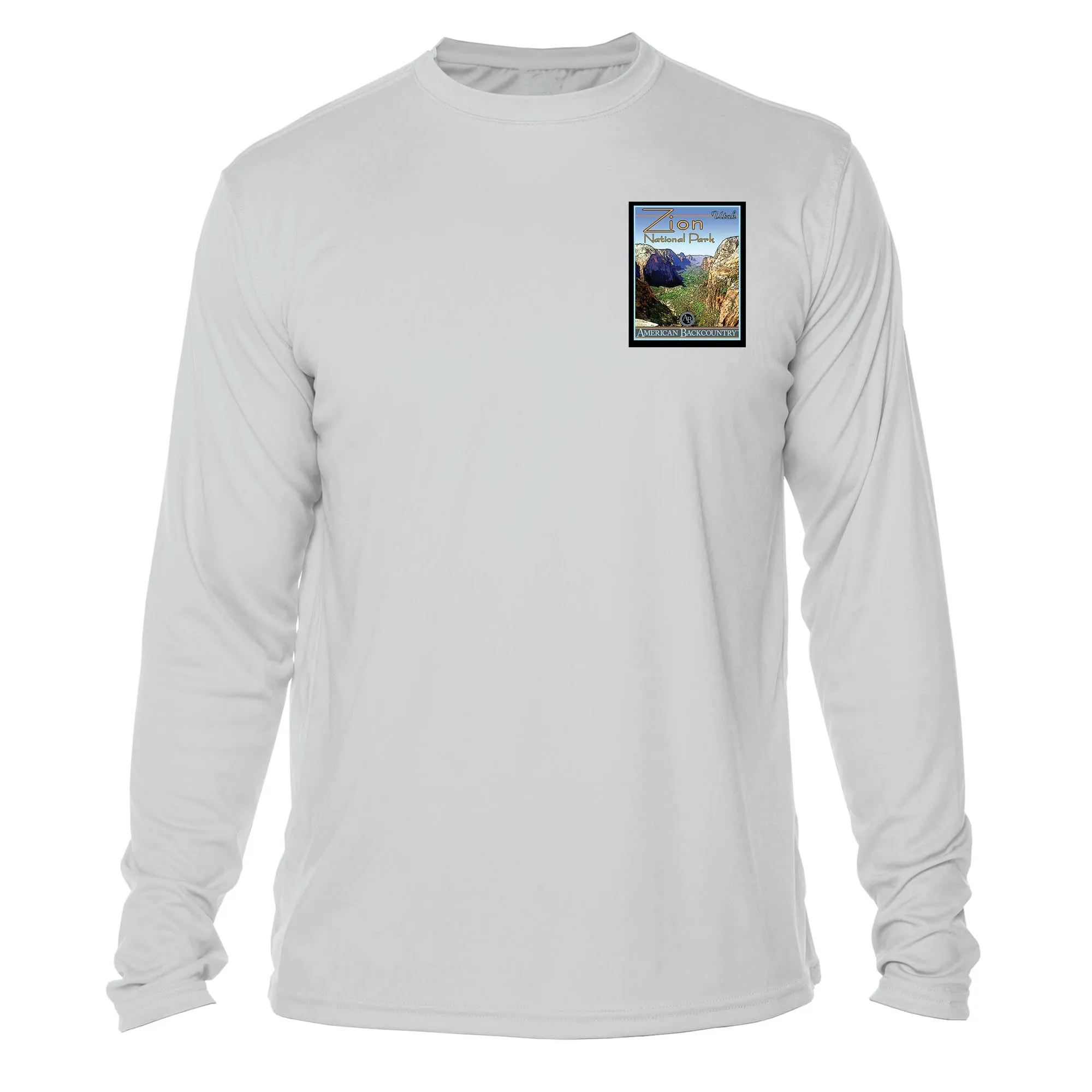 Zion National Park Vintage Destinations Long Sleeve Men's Microfiber Men's T-Shirt